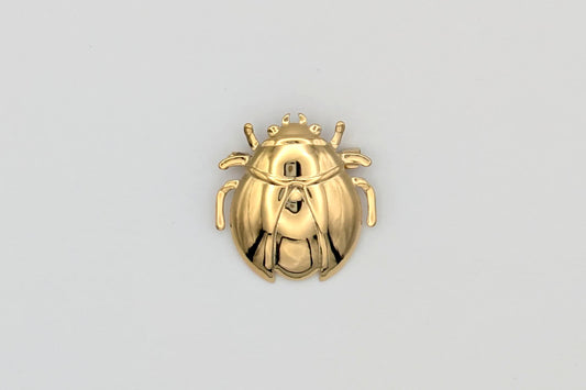 Broche Flamenco de Mariquita Dorada, Accesorio para Mantón Ideal para Moda Flamenca en Ferias y Romerías - SolFlamenca