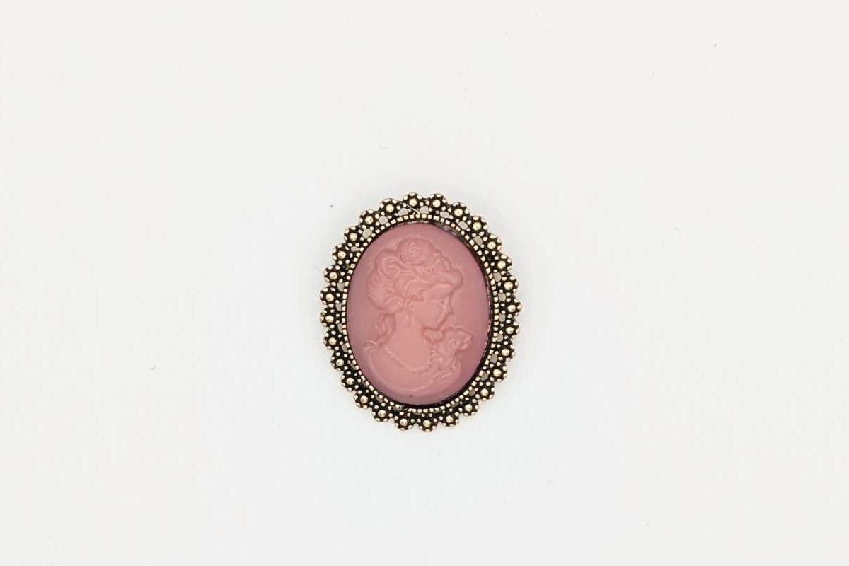 Broche para Mantón Camafeo Nude con Detalles Vintage - SolFlamenca