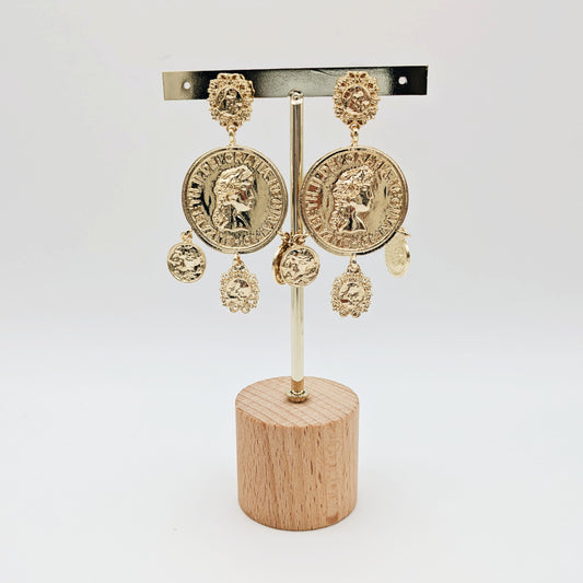 Pendiente Flamenca de Mujer con Monedas - SolFlamenca